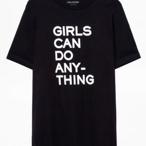ZADIG AND VOLTAIRE Girls Can Do Anything Tee